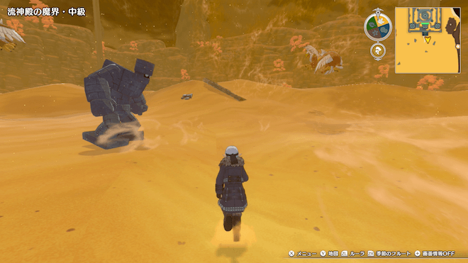 流神殿の中級に出現するストーンマンがおすすめ