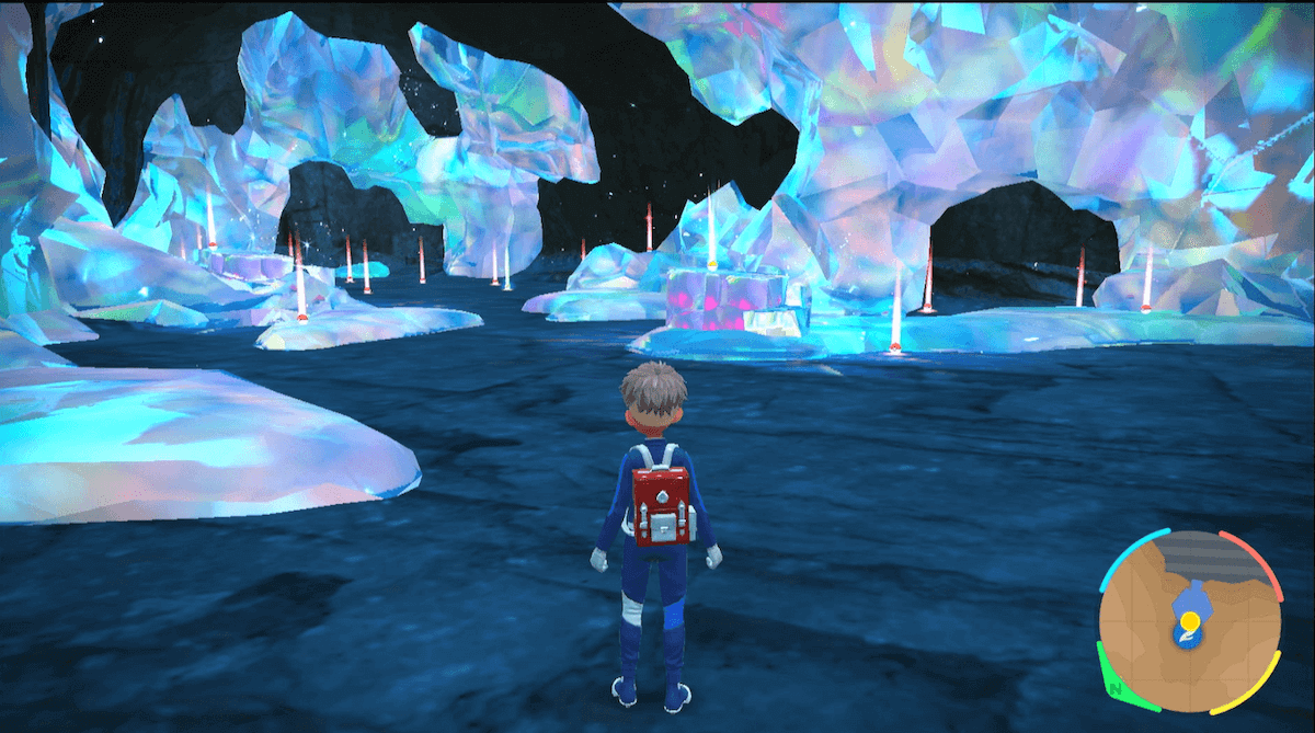 隠し洞窟内の風景