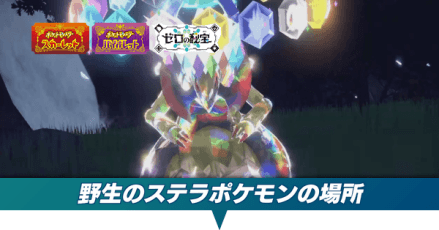 野生のステラポケモンの場所