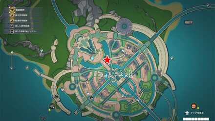 「二銃士」の場所