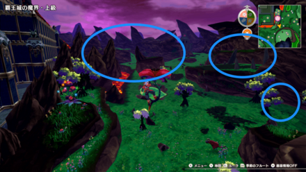 植物に捕まりながらタマゴを探す