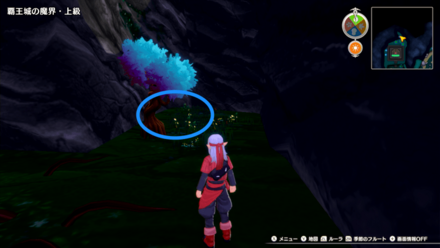 奥まで進んだ場所