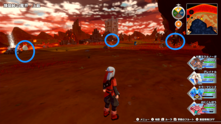 左右を見渡しながらロザリーヒルの塔の方向へ