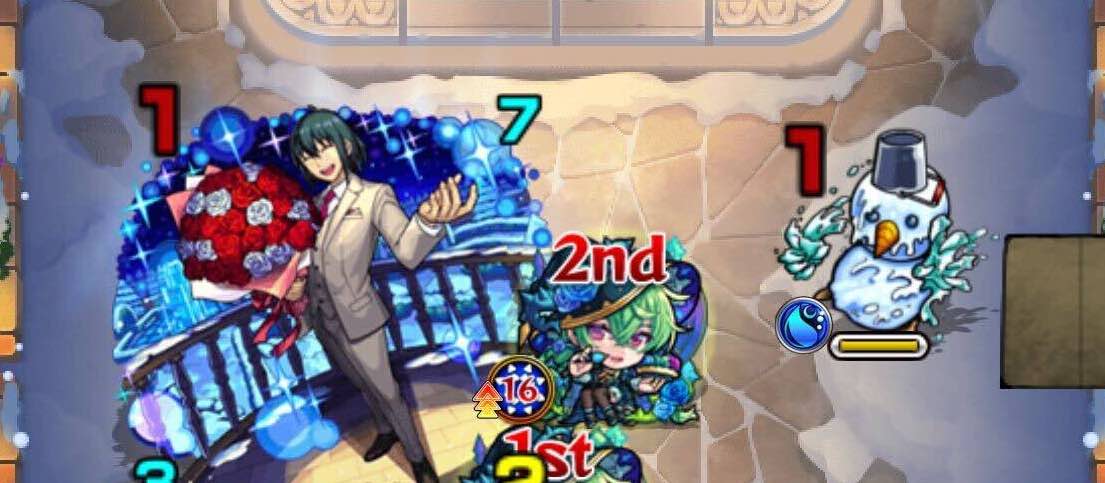 雪だるまとボスがHP共有