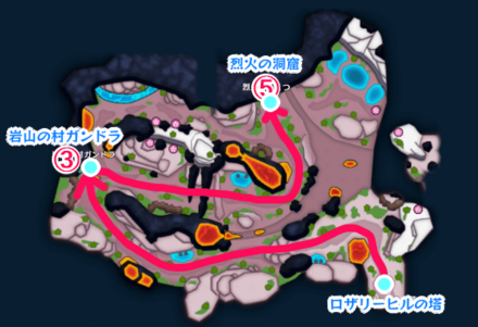 煉獄峠の魔界初級の攻略チャート