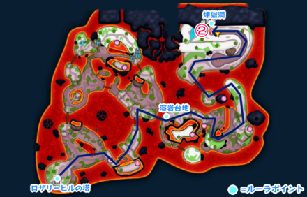 煉獄峠の魔界中級の攻略チャート