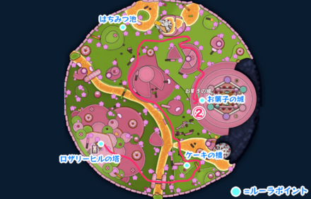 甘味楼の魔界上級の攻略チャート