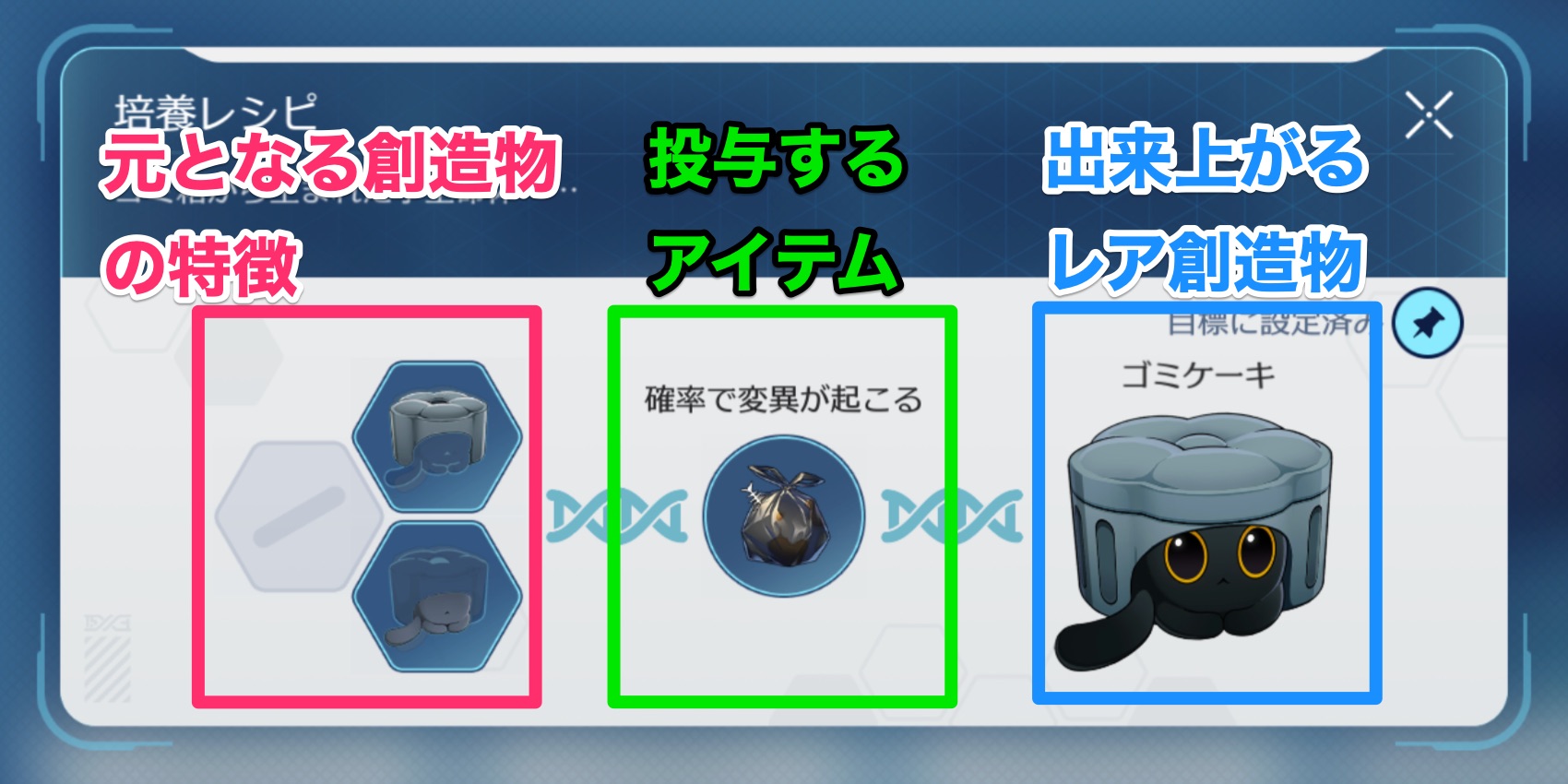 創造物レシピ