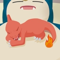 リザードの星4寝顔画像