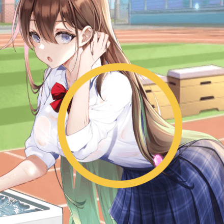 少女廻戦の汚れた制服のタップする場所