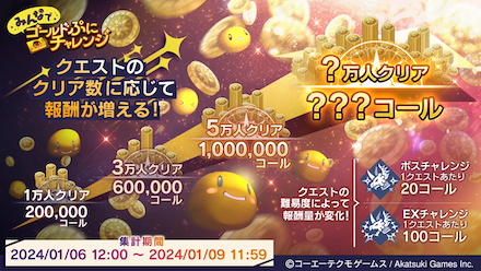 みんなでゴールドぷにチャレンジ