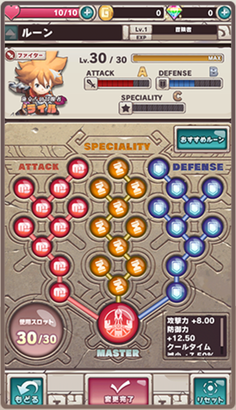 オーディンクラウン ルーン