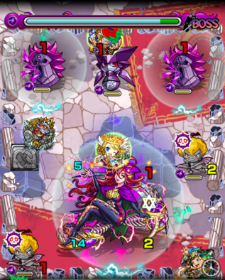 ボス戦第1ステージの画像