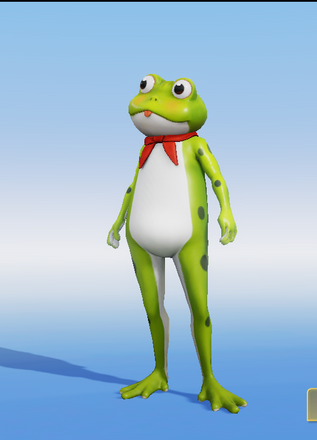 新緑のカエル画像