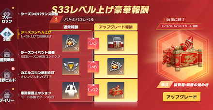 S33 レベル上げ
