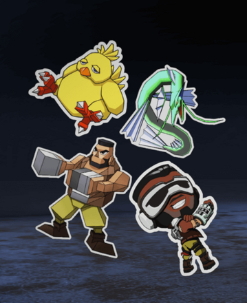 FFⅦ REBIRTH EVENT スーパーレアステッカーセット4の画像