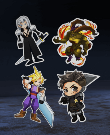 FFⅦ REBIRTH EVENT スーパーレアステッカーセット1の画像