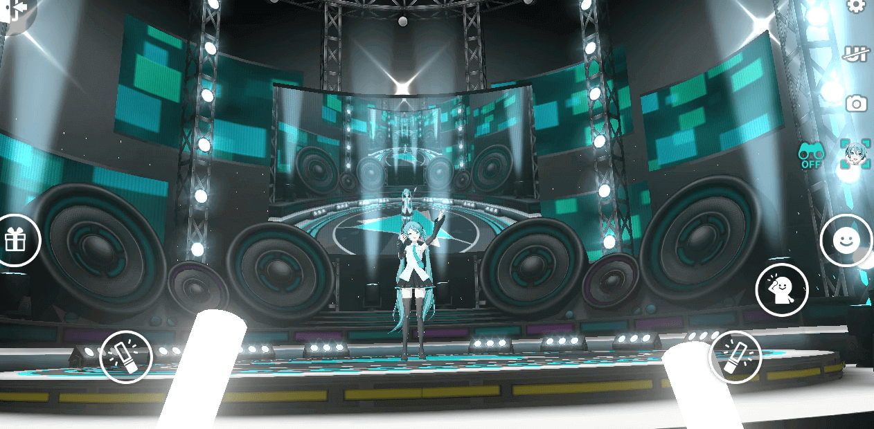 バーチャルライブ画面