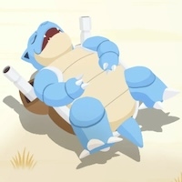 カメックスの星3寝顔画像