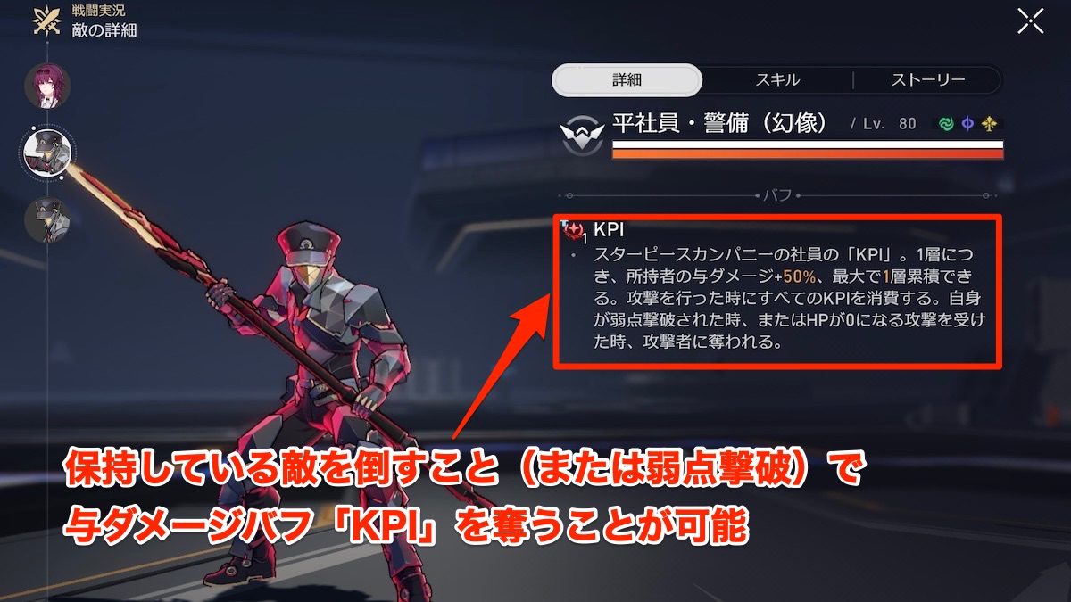 ステージの敵の仕様