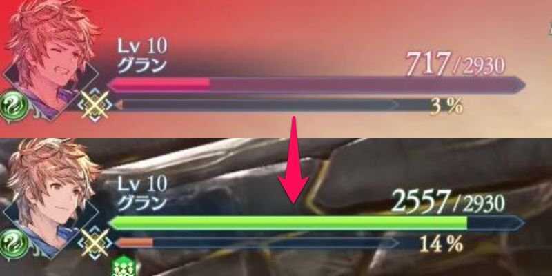 リンクタイムのHP回復量