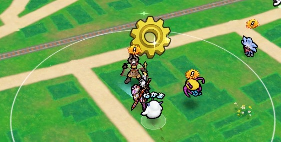 フィールドの近くに落ちている歯車アイコンから入手