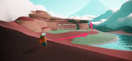 エリア最奥建物を目指す