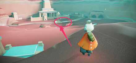 建物の前の橋の前に行く