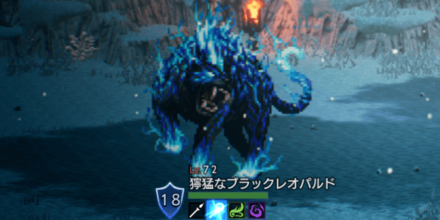 獰猛なブラックレオパルド