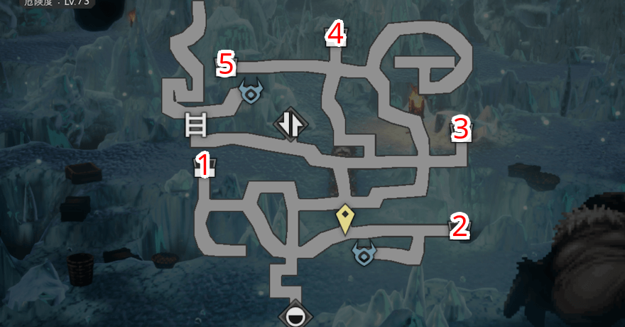 絶碧の氷原 宝箱 位置