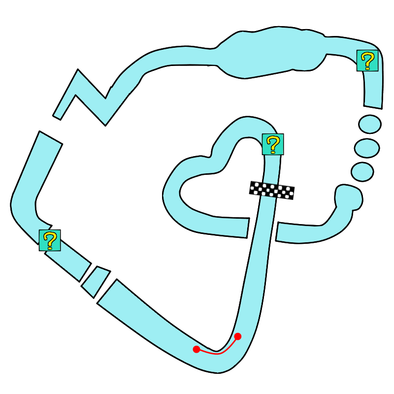 DSワリオスタジアムのコース画像