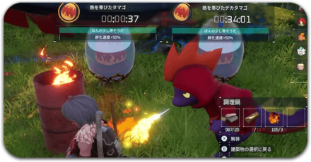 卵のパーシャル画像