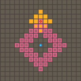 スパイダーレイン（強化後）の範囲