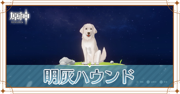 明灰ハウンドの入手場所と使い道