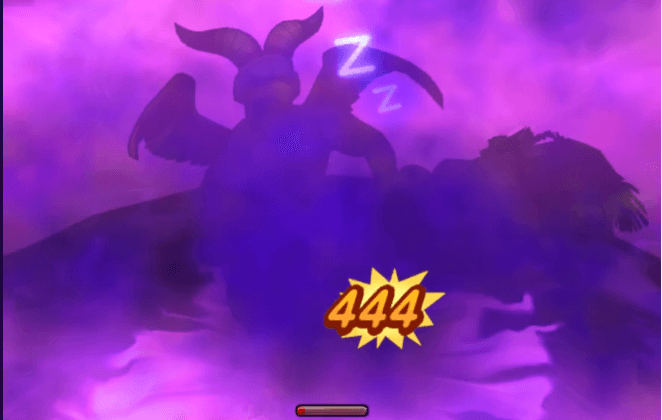 にじくじゃくは追撃で倒す