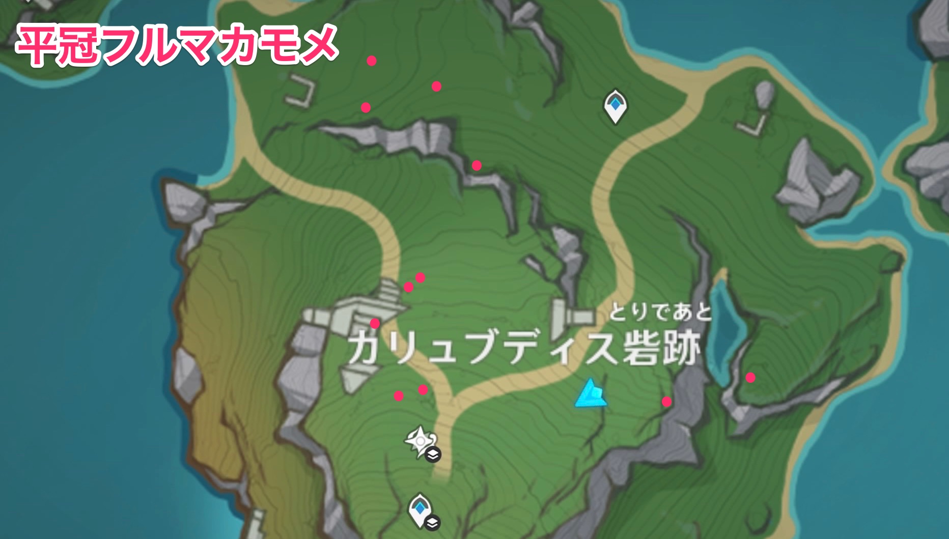 平冠フルマカモメのマップ画像