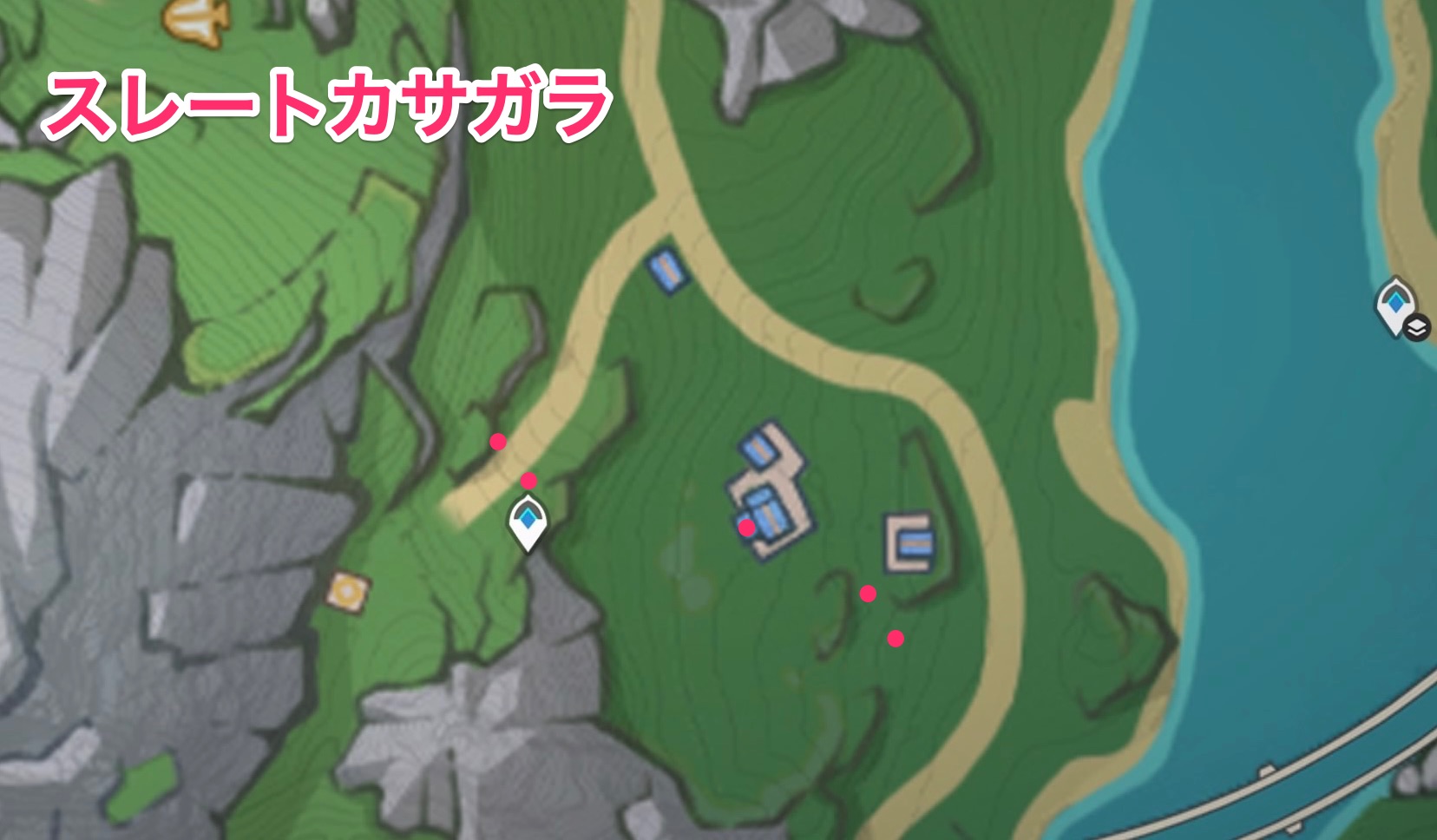 スレートカサガラのマップ画像