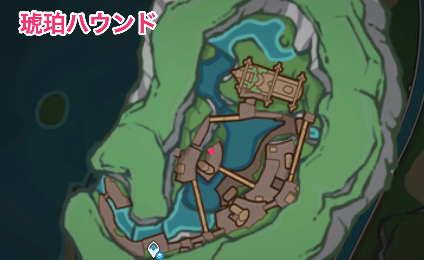 琥珀ハウンドのマップ画像