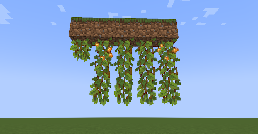 高い場所にグロウベリーを設置する