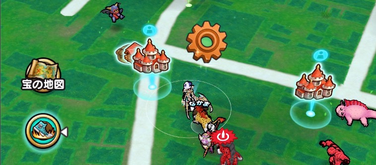 フィールドの2番目に近くの場所に落ちている歯車アイコンから入手