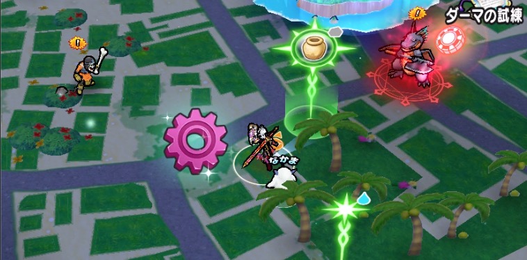 フィールドの1番近くに落ちている歯車アイコンから入手