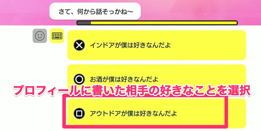相手の好みや好きなタイプは把握しておく