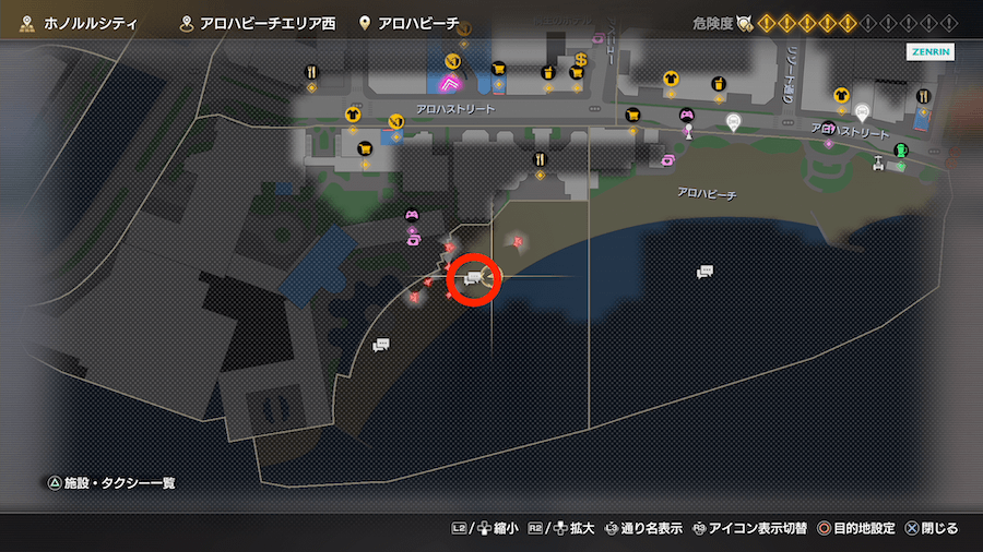 マップの吹き出し