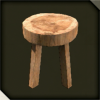 木の丸椅子画像