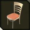 ファストフード店の椅子 （橙）画像