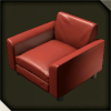 赤いミニソファ画像