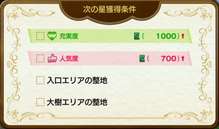 ドンドコ島のリゾートランク星1条件