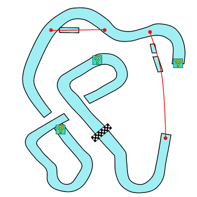 GBAリボンロードのコース画像