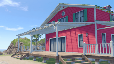 赤色×緑色の家