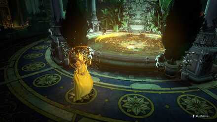 ローランが階段を開ける